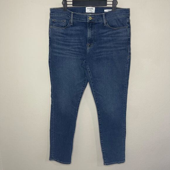 FRAME Denim Le Garcon in Kinmount Mid-Rise Boyfriend Jean - Size 31 - Picture 4 of 8